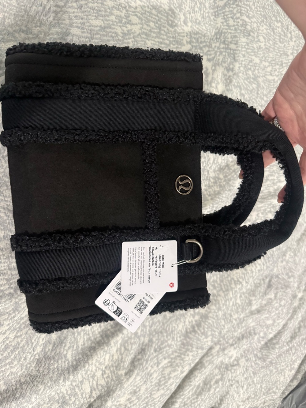lululemon athletica Black Tote with Textured Trim